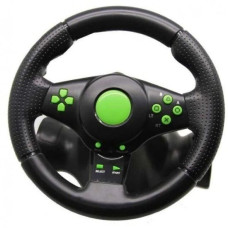 Игровой мультимедийный универсальный руль vibration steering wheel ps3 ps2 pc USB